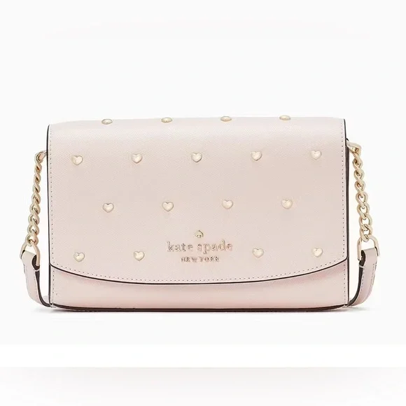 SOLD‼️Kate Spade Staci Studded Hearts Crossbody Bag - Picture 5 of 7